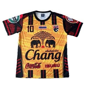 NEW Thailand Chang Football Soccer Jersey Coca Cola Isuzu LEO Sponsor Shirt XL
